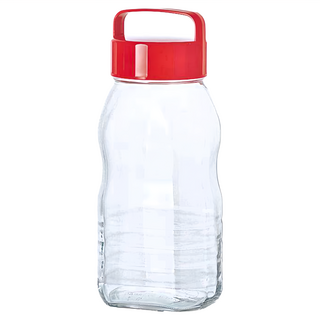 ADERIA 手提式長型梅酒醃漬玻璃瓶 9.5 x 29.5cm, 2L, 1個