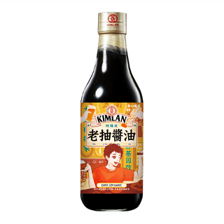 KIMLAN 金蘭 老抽醬油, 適用於紅燒、燜煮，可調拌蒸魚、海鮮, 590ml, 1瓶