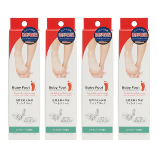 Baby Foot 寶貝腳 還原滑嫩美足高保濕霜, 柔軟角質保濕足部專用霜, 4條, 100g, 1包