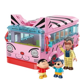 KEEPPLAY 奇妙積木 啟蒙積木 K20605 蠟筆小新 雙葉幼稚園巴士 Set, 提供無限的拼砌樂趣 經典蠟筆小新主題, 1盒