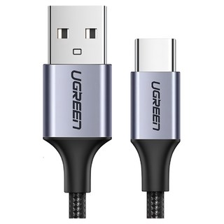 UGREEN 綠聯 Micro USB快充傳輸線 Aluminum BRAID版, 1m, Black, 1條