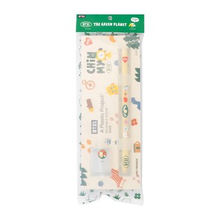 A Plastic Project LINE FRIENDS BT21 CHIMMY 吸吸管套裝 食品級PP BPA FREE, 1組
