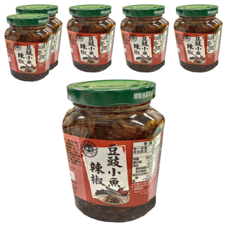 誠泰 豆豉小魚辣椒, 360g 台灣產, 6瓶