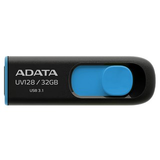 ADATA 威剛 隨身碟 UV128 藍色, 32GB, 1個