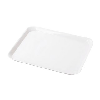 Hikari 日光生活 多用途整理盤 簡約設計風格 邊緣加高防滑落 居家收納好幫手, M(38 x 29 x 2.5cm), 白色, 1入