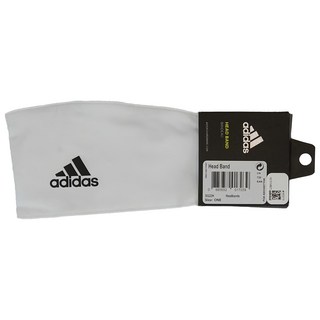 adidas 愛迪達 雙面高彈性吸汗頭帶, 簡約白, 1個