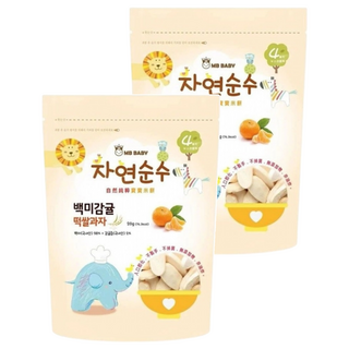 MB BABY 萌寶寶 大米餅 4個月以上, 柑橘, 20g, 2包