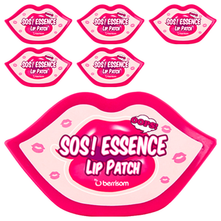 BERRISOM SOS 精華唇膜套組 高度貼合水凝膠唇膜 特大尺寸幫助唇周護理 提供高保濕營養 帶有甜美桃子香, 30片, 6盒
