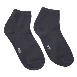 素色襪 12入, 台灣製, 黑色, 22~26cm
