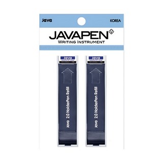 JAVAPEN 圓珠筆筆芯 2.0mm 2個, 黑色, 1組
