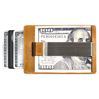 LifeShopping 男士薄款牛皮卡片夾 卡位3個, 10 x 6.5cm, 單一顏色