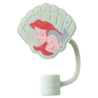 Oolab 良杯製所 小美人魚系列 造型矽膠防塵 吸管蓋 細, 1個, 1個