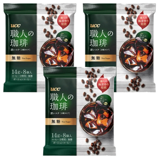 ucc 職人珈琲濃縮球 無糖, 14g, 8顆, 3包