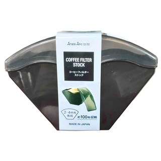 Sanada Seiko 咖啡濾紙收納盒, 1個, ブラック