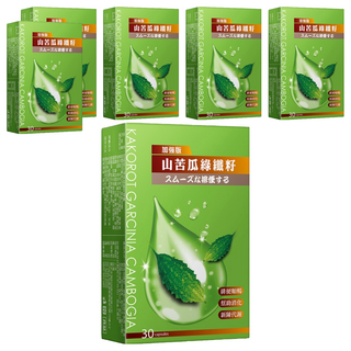 Tsuie 日濢 山苦瓜綠纖籽膠囊 加強版, 支持消化道健康，調節生理機能，保持活力, 30顆, 500mg, 6盒