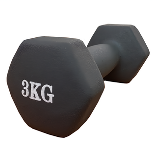 防滑塑身啞鈴, 3kg, 1個