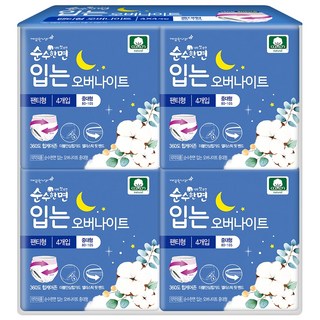 Pure Cotton 纯棉美人 超強防護系列 夜用褲型衛生棉 Set L~XL, M-L, 16片, 1組