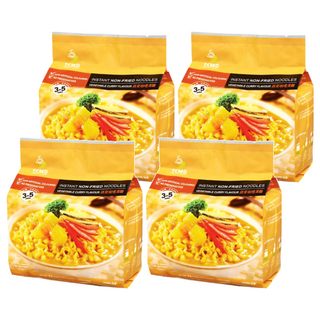 承昌食品 蔬菜咖哩湯麵 純素, 濃郁日式咖哩風味, 無五辛無酒, 無味素無防腐劑, 非油炸麵條, 4袋