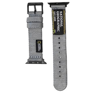 NATIONAL GEOGRAPHIC 國家地理 Nato 潮流錶帶, 灰色, 1條