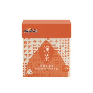 High Tea 漢方茶 Set, 美顏紅棗茶, 不含咖啡因, 三角立體茶包, 5g, 10包, 1盒