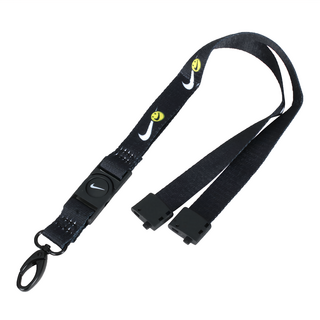 NIKE 耐吉 PREMIUM 可拆式識別證帶 NIKE N1007078702 均碼, 黑色 + 白色 + 黃色, 1條