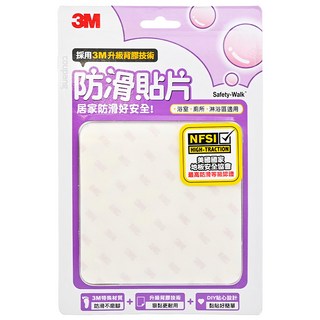 3M 防滑貼片, 6片, 透明