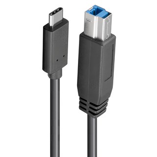 UniSync Type-C轉USB 3.0 Type B影印機/印表機傳輸線, 1m, 黑色, 1條