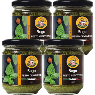 DANCING PIG 豬跳舞 義式羅勒青醬, 100% 天然, 180g, 4罐