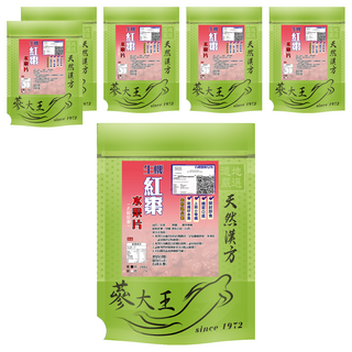 蔘大王 生機紅棗水果片 (去籽紅棗) 天然漢方, 200g, 6包
