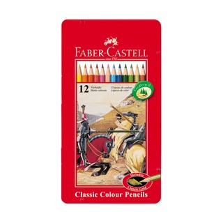 FABER-CASTELL 輝柏 經典色鉛筆, 12色, 1組