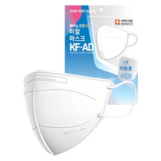 Ever New Clean 鳥嘴口罩 KF-AD S, 白色, 100包, 1片