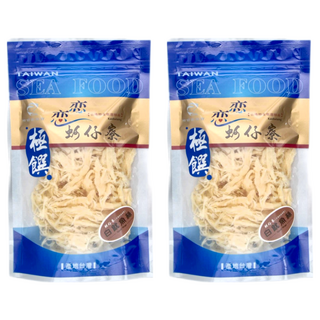 戀戀蚵仔寮 白魷魚絲 台灣產, 120g, 2包