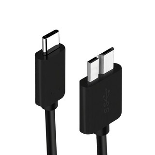 嚴選 Type-c to Micro B傳輸線/外接硬碟 USB3.0傳輸線, 0.5m, 單色, 1條
