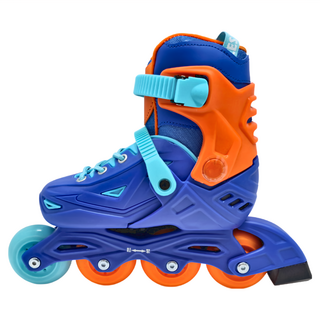 SUCCESS 成功 兒童初階教學直排輪, 全硬殼立體透氣系統, 快調巴扣, S0490, 藍色, S(18~20cm), 1雙