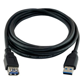 POLYWELL 寶利威爾 USB3.0 Type-A公對A母高速延長線 3A 5Gbps PW15-W45-M614 黑色, 5m, 1條