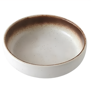 WANDU 瓦讀 日式粗陶調味碟 6吋 銀棕色 餐桌擺飾, 1個