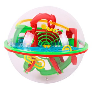 愛可優 100關益智迷宮球 挑戰耐心手眼協調性 大顆 直徑19cm, 1盒