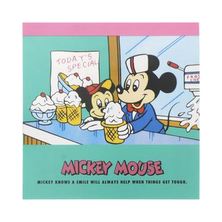 RETRO FRIENDS 迪士尼 復刻版方形便條紙 冰淇淋, 1入, 1入