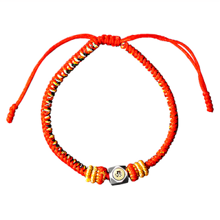 財神小舖 本命佛 梵文五色線手鍊，靈光旺盛，佛光普照，仕途高升，廣聚財祿, 生肖牛 + 虎 + 虛空藏菩薩, 1個