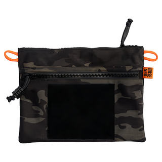 BASE 550 EDC POUCH 大包 附可調式背帶 + 貼紙 運動配件包, 黑迷彩, 23 x 17cm, 1個