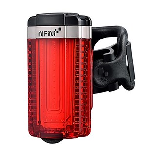 台灣 INFINI I-280R 黑色 自行車尾燈 USB充電 高亮度LED 防水防震, 1個