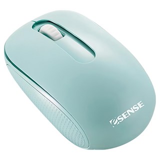 ESENSE 逸盛 無線滑鼠 極靜音 1200dpi 藍光 2.4G 無線滾輪滑鼠, 12-EOM330GN, 綠色, 1個