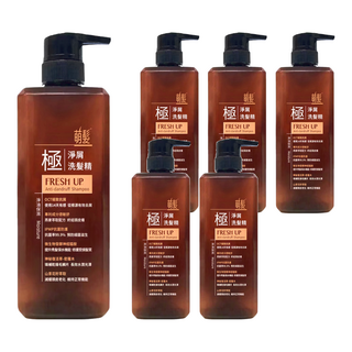 萌髮 淨屑洗髮精 淨油保濕, 500g, 6瓶