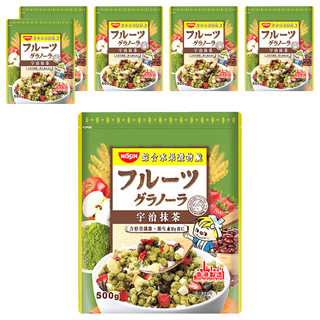 NISSIN 日清 綜合水果穀物脆 宇治抹茶 含膳食纖維 500g, 6包