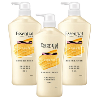 Essential 逸萱秀 保濕極水潤潤髮乳 適合缺水乾澀、易糾結髮, 700ml, 3瓶