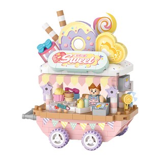 LoZ 積木 LOZ8855 300PCS, 甜品販賣車, 1個