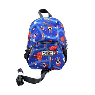 HUGGER 防走失背包 森林狐狸 繪紛塗鴉系列 耐用 YKK拉鍊 防潑水布料, 18 x 10 x 23cm