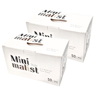 SH 上好生醫 成人醫療防護口罩 未滅菌, 極簡風格, 50片, 2盒