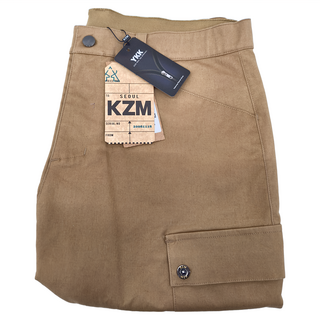 KZM 工裝直筒褲, 2XL, 卡其