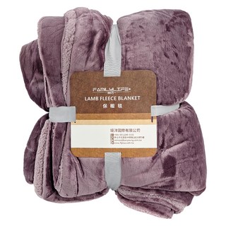 FAmILyLIFE 生活 日式簡約雙面複合特重保暖毯